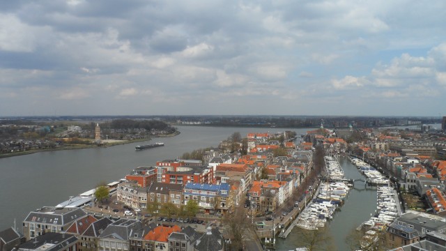 Drechtsteden gezien vanaf de grote kerk