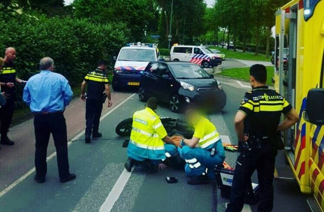 scooter ongeluk stadspolderring