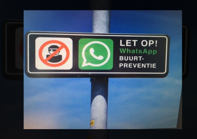 whatsapp-bord buurtpreventie