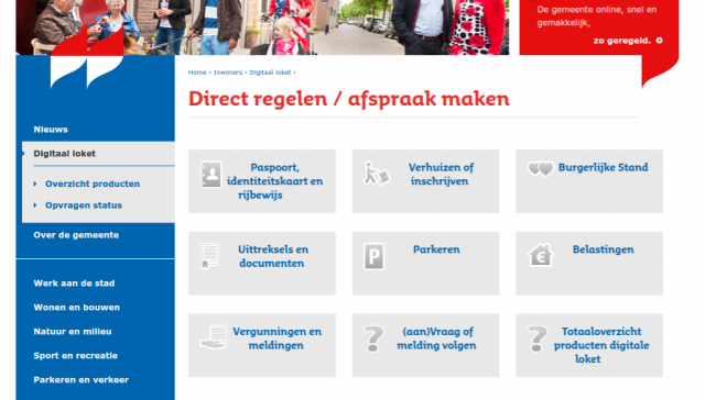 screenshot website gemeente dordrecht