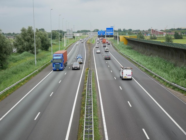 A15 snelweg richting sliedrecht