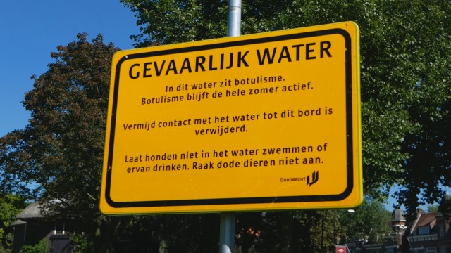 Waarschuwingbord Botulisme 1