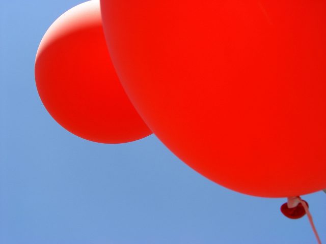 rode ballonnen