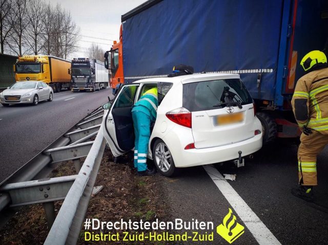 aanrijding a15 papendrecht 09-03-2018