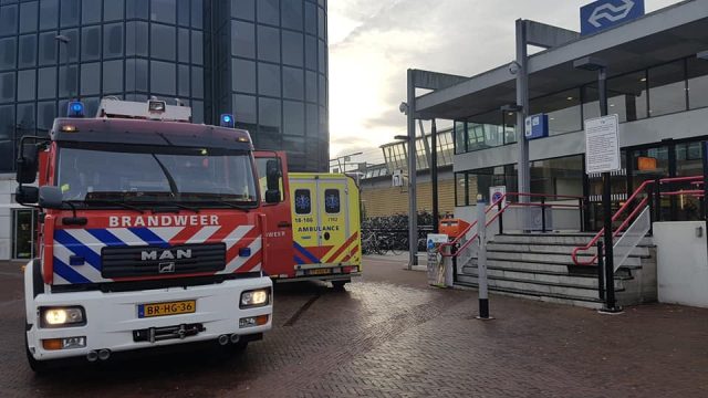 hulpdiensten bij station zwijndrecht