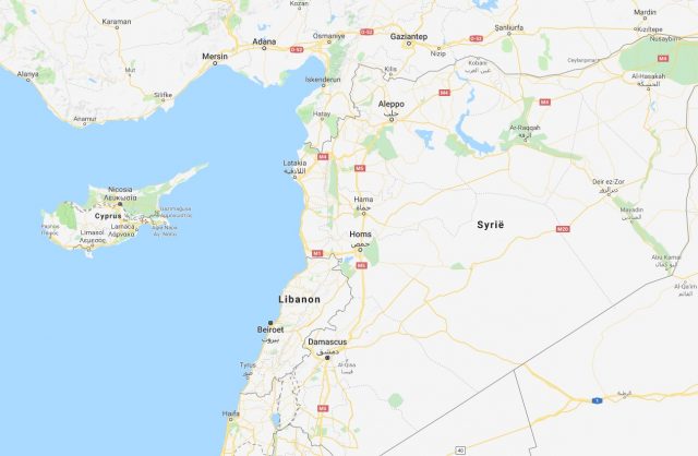 kaart syrie
