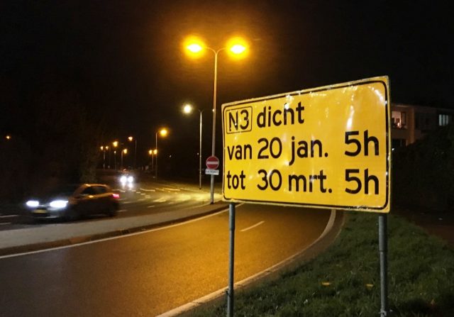 fout-bord-afsluiting-wantijbrug-n3