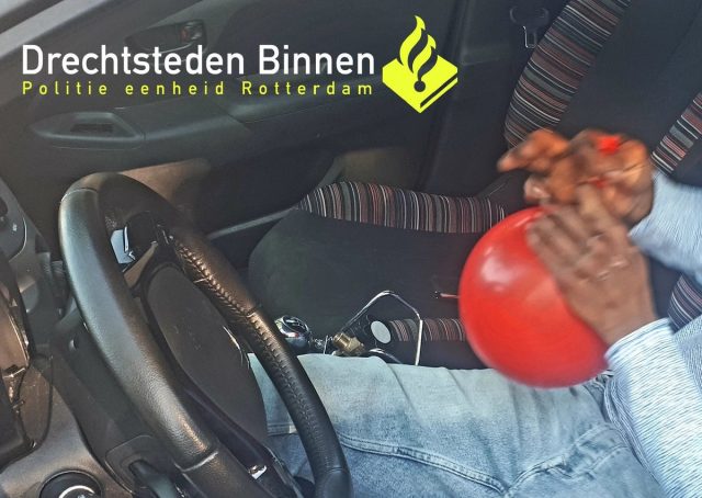 lachgas in auto dordrecht