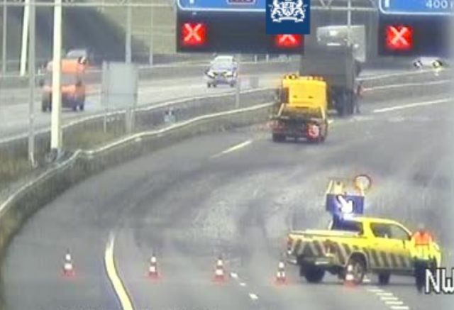 modder op a16 knooppunt ridderkerk