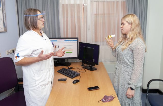 ziekenhuis longfunctiemeters astmapatienten